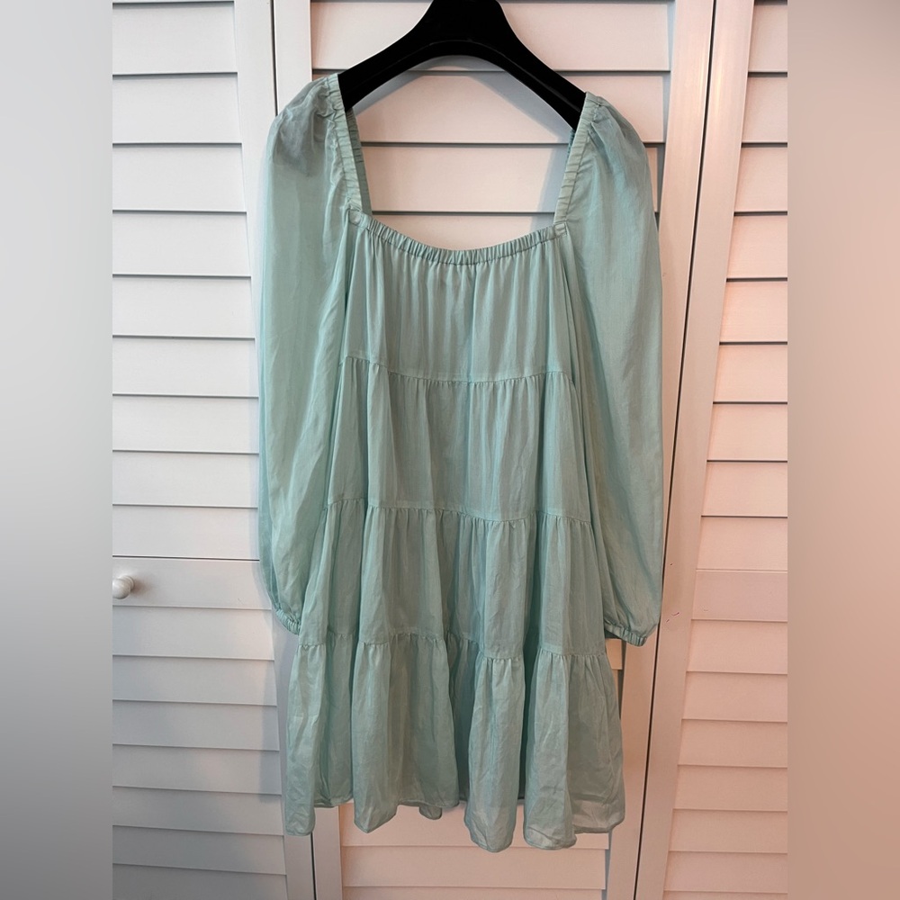 Alice + Olivia |  Rowen Tiered Tunic Minidress - Picture 6 of 6